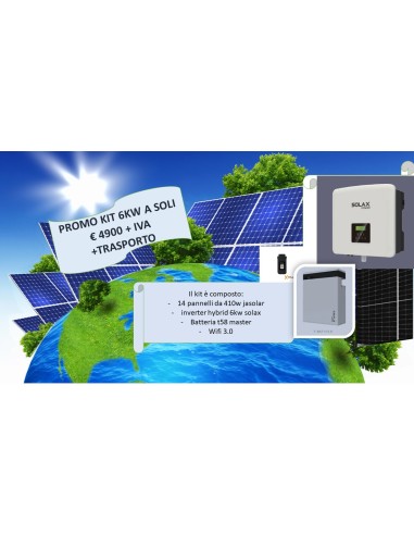 Solax Power Kit fotovoltaico 6kw